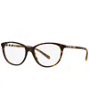 Burberry Women's Eyeglasses, Be2205 In Dark Havana