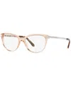 Burberry Women's Eyeglasses, Be2280 In Transparent Peach