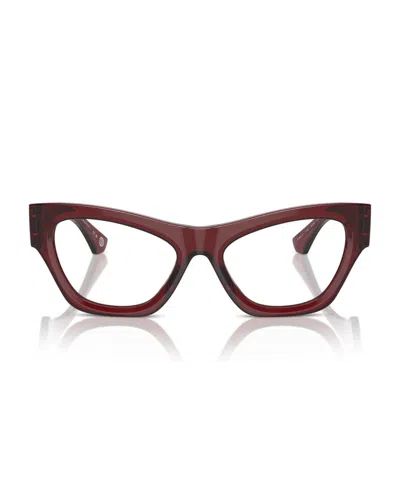 Burberry Women's Eyeglasses, Be2405u In Bordeaux