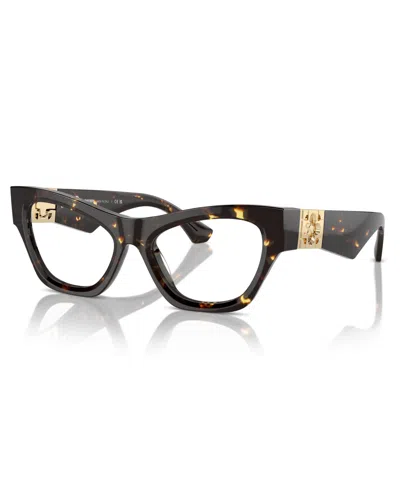 Burberry Women's Eyeglasses, Be2405u In Dark Havana