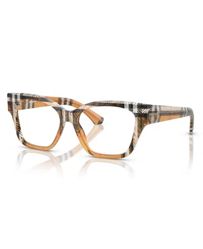 Burberry Women's Eyeglasses, Be2420 In Check Sand
