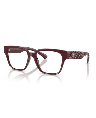 Burberry Women's Eyeglasses, Be2471u In Burgundy