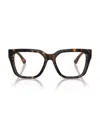 Burberry Women's Eyeglasses,be2403 In Dark Havana
