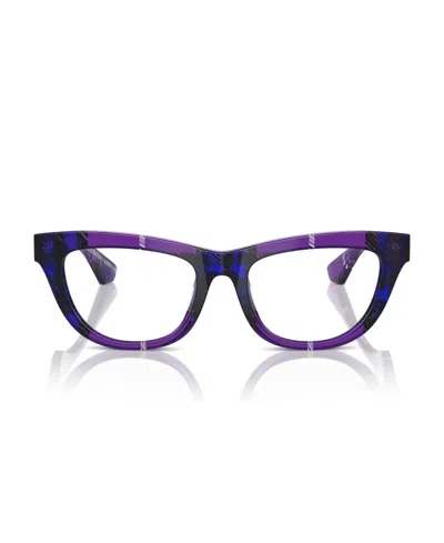 Burberry Women's Eyeglasses,e2406u In Check Violet