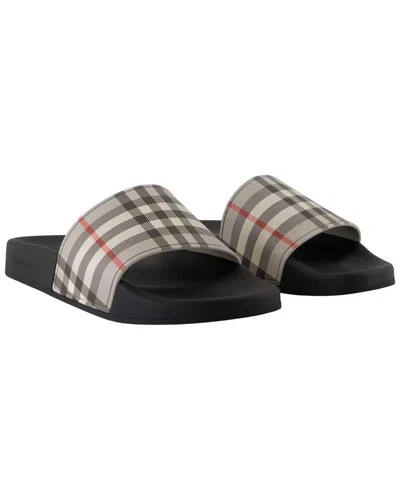 Burberry Women's Faux Leather Furley Sandal (authentic Pre-loved) In White