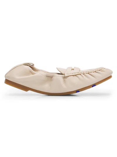 Burberry Women's Fawn Leather Loafer Flats In Brown