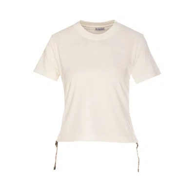 Burberry Women Festival Style Cotton T-shirt In Grey