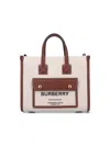 Burberry Small Freya Tote In Cream