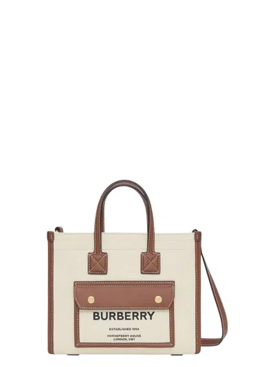 Burberry Women's Freya Mini Canvas Tote Bag