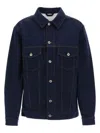 Burberry Japanese Denim Jacket For Men/w In Blue