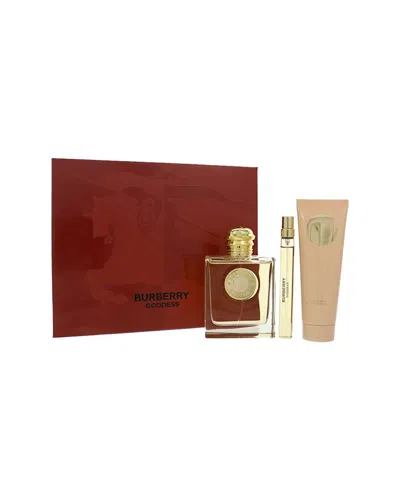 Burberry Women's Goddess Edp 3pc Set In Transparent