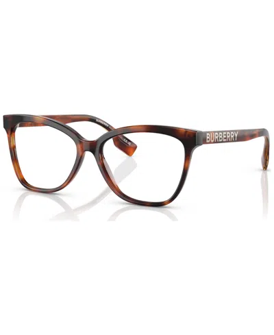 Burberry Women's Grace Eyeglasses, Be2364 54 In Light Havana