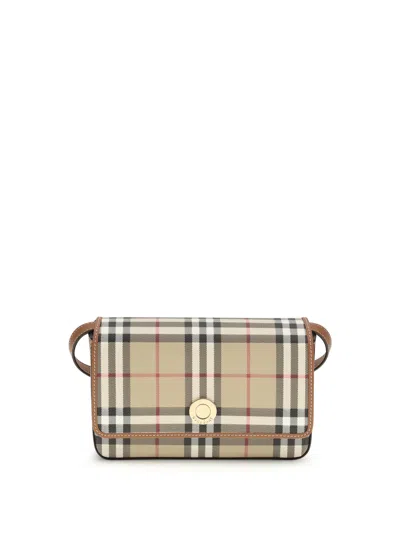 Burberry Women Hampshire Mini Shoulder Bag In Brown