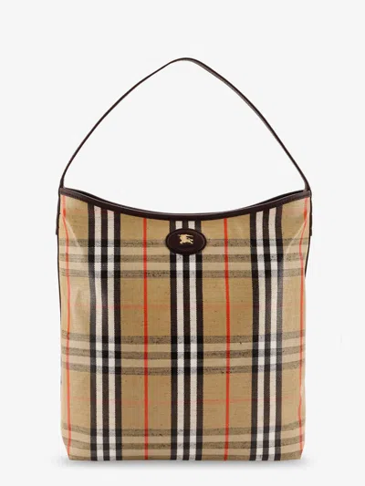 Burberry Women Higlands Shoulder Bag With Traditional Check Motif