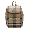 Burberry Women Horseshoe Backpack In White