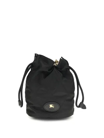 Burberry Women Horseshoe Bucket Bag In Black