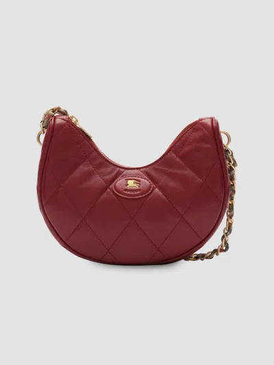 Burberry Women's Horseshoe Chain Shoulder Bag In Ruby
