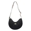 Burberry Curved Quilted Black Handbag With Gold-tone Hardware In Gray