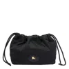 Burberry Women Horseshoe Reversible Pochette With Coulisse