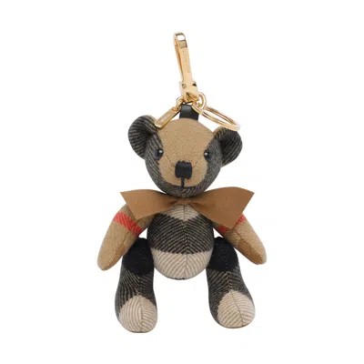 Burberry Women Is Thomas Check Keyring In Burgundy
