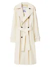 Burberry Double-breasted Cotton Trenchcoat For Women