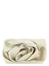 Burberry Women's Ivory Nappa Leather Rose Clutch