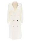 Burberry Ivory Silk Trench Coat