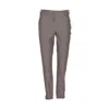 Burberry Women Johdpur Pants Stretch Cotton With Herringbone Pattern In Brown