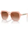 Burberry Womens Be4389 Joni Square-frame Brand-embellished Acetate Sunglasses Pink In Pink