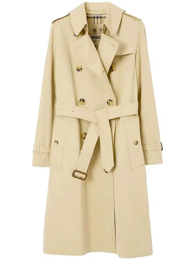 BURBERRY WOMEN'S KENSINGTON BEIGE TRENCH COAT