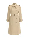 Burberry Women Kensington Midi Cashmere Coat In Neutral