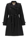 Burberry Women 'kensington' Trench Coat In Black