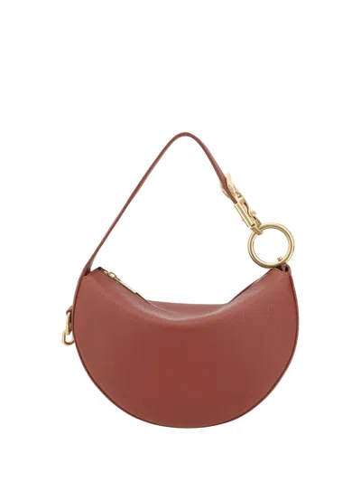 Burberry Women Knight Arc Shoulder Bag In Brown