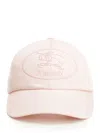 Burberry Knight Stamp Baseball Cap Hats Rose In Neutral