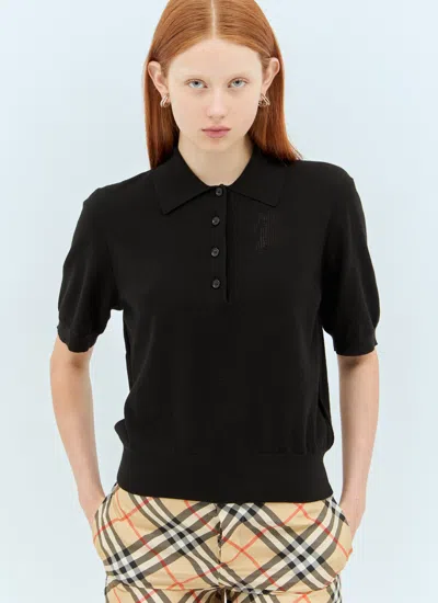 BURBERRY BURBERRY WOMEN KNIT POLO SHIRT