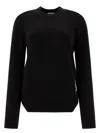 Burberry Ekd Patch Ribbed Knit Sweater In Black
