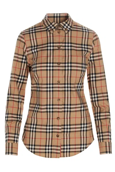 Burberry Lapwing Shirt In Nude & Neutrals