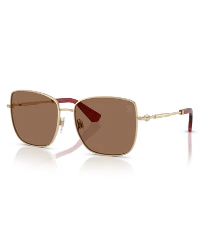 Burberry Women's Large Sunglasses, Be3158 In Brown