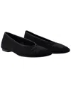 Burberry Mesh Ballerinas With Ekd Detail In Black