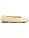 Burberry Leather Ballet Flats In White