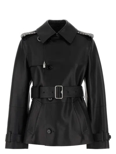 Burberry Women's Leather Jacket In Black