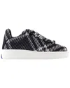 Burberry Women's Leather Lf Box Knit Sneaker (authentic Pre-loved) In Multi