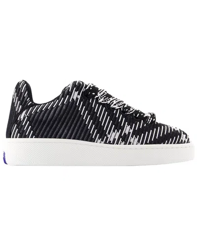 Burberry Women's Leather Lf Box Knit Sneaker (authentic Pre-loved) In Multi