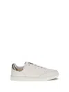 Burberry Low Top Sneakers Contrast Heel Detail Rubber Sole In White