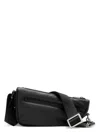 Burberry Asymmetric Black Leather Crossbody Bag
