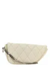 Burberry White Leather Shield Lock Shoulder Bag