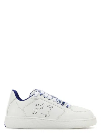 BURBERRY WOMEN'S LEATHER STOCK SNEAKERS