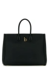 Burberry Medium Rocking Horse Suede Tote Bag In Black