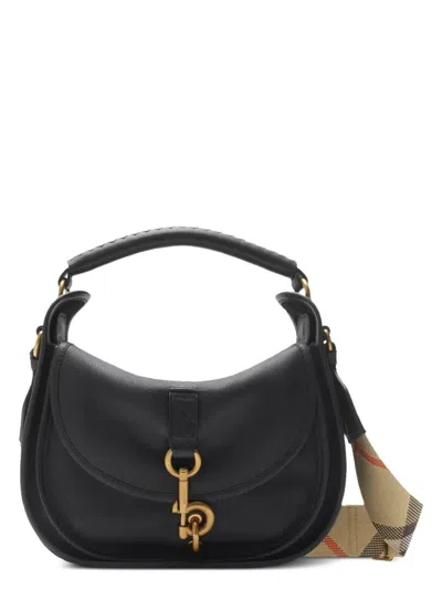 Burberry Women's Small B Clip Messenger Bag In Black