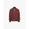Burberry Womens  Check-print Two-buttoned-pockets Relaxed-fit Woven-blend Jacket In Loch Ip Check